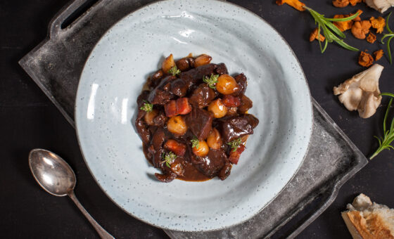 Beuf Bourguignon af Oksemørbrad.