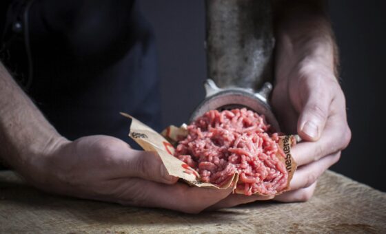 Hakket oksekød af oksetykkam