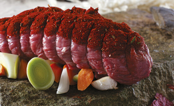 Oksetykkam af kødkvæg.