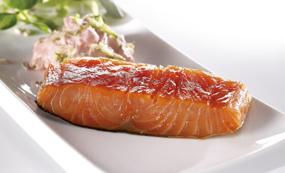 Varmrøget laksefilet