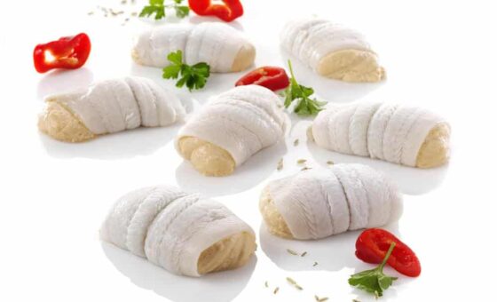 Rødspætte Ruller Med Røget Laksemousse