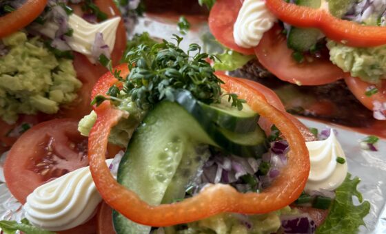 Møde smørrebrød vegetar