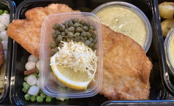 Winerschnitzel af Gris.